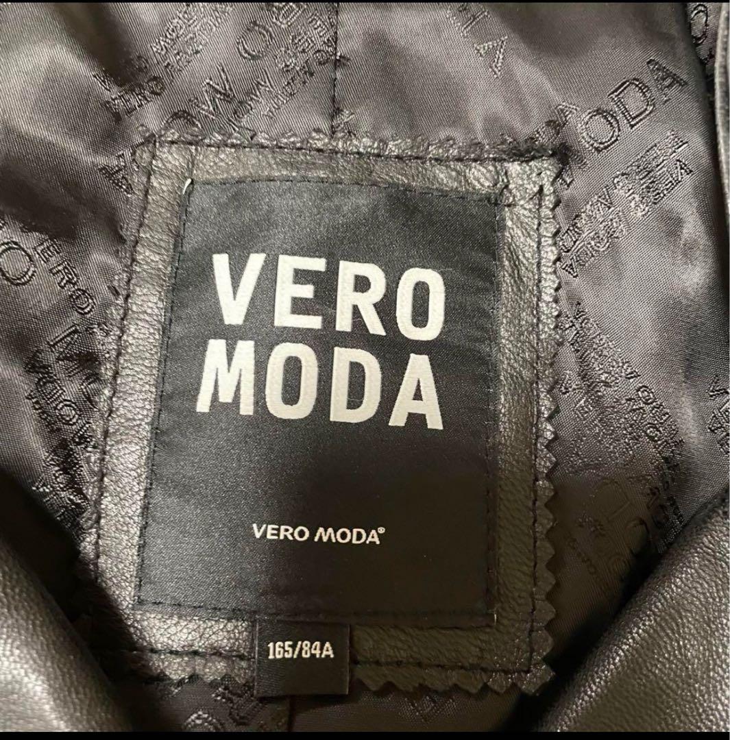 ヴェロモーダ 【L】希少品 新品 ヤギ革レザージャケット 革ジャン 黒 男女