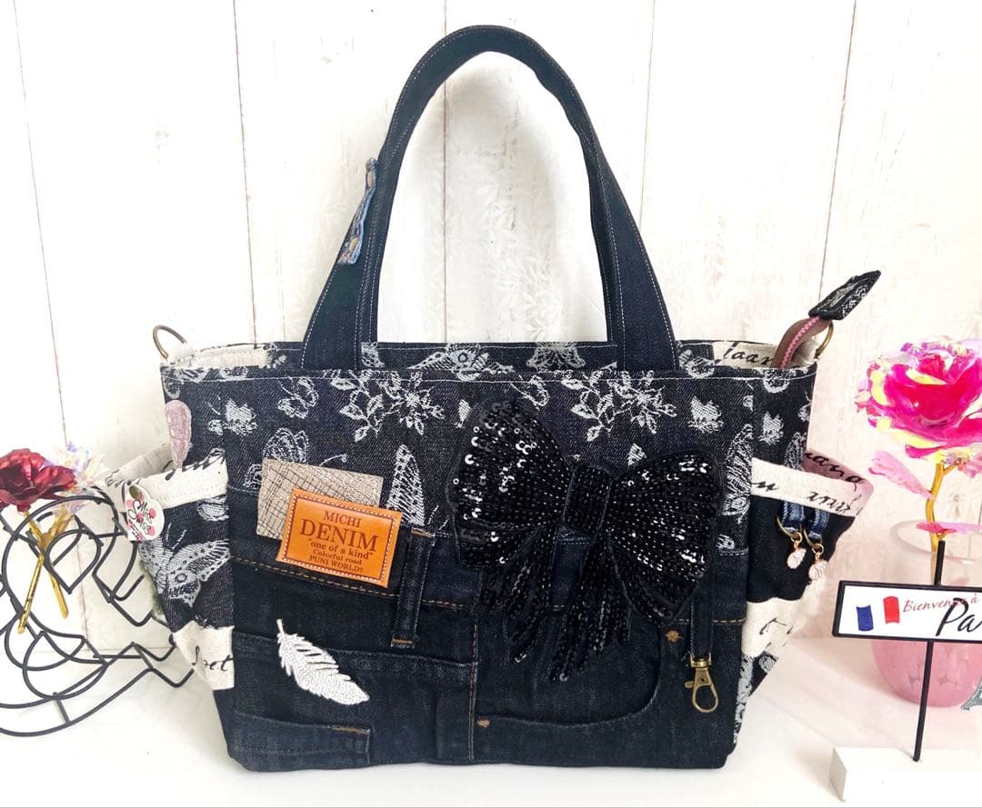 りこ様専用ページ*° トートバッグ フリンジ イニシャルトート