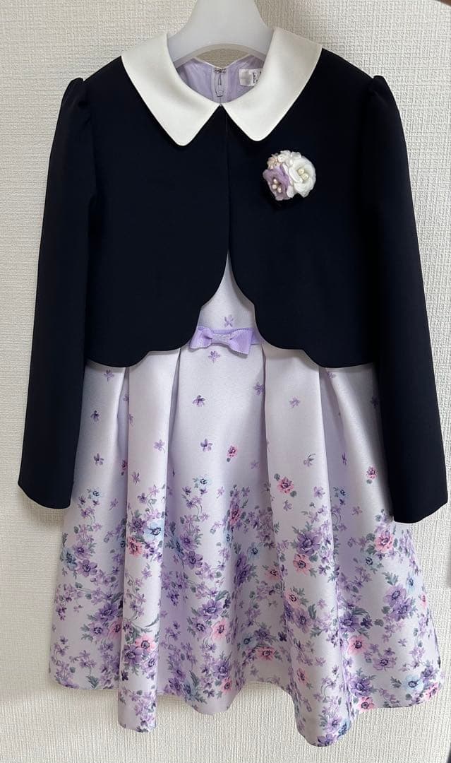 入学式　卒園式　セレモニードレス　サイズ130 ドレス 子供服 フォーマル 女の子 入学式 卒園式 スーツ 女の子スーツ