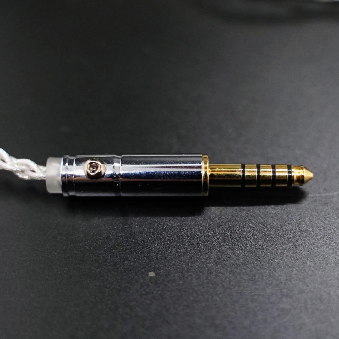 【1点のみ】7N粒子単結晶銅銀メッキ リッツ構造ケーブルIE900 4.4mm