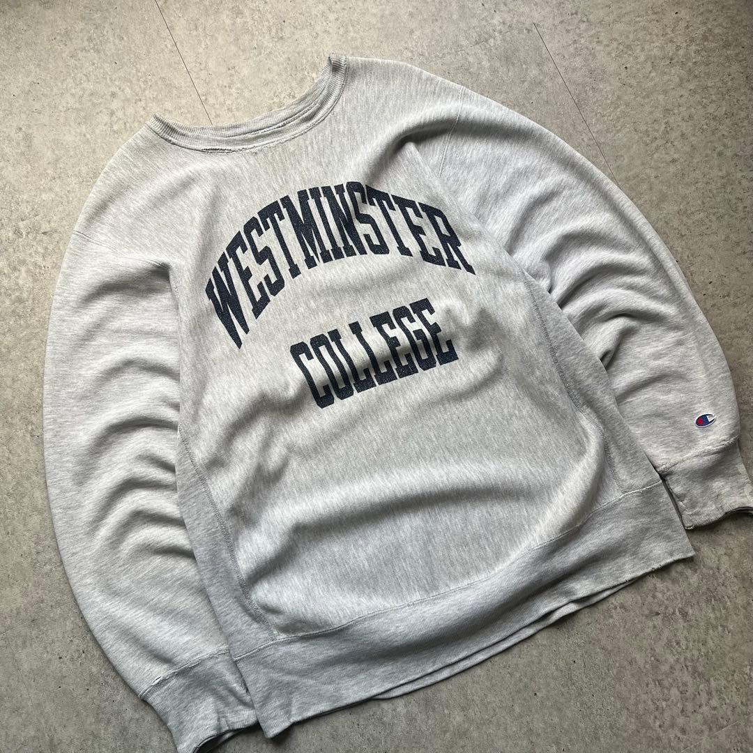 90s チャンピオン リバースウィーブ 染込み2段アーチ スウェット USA製