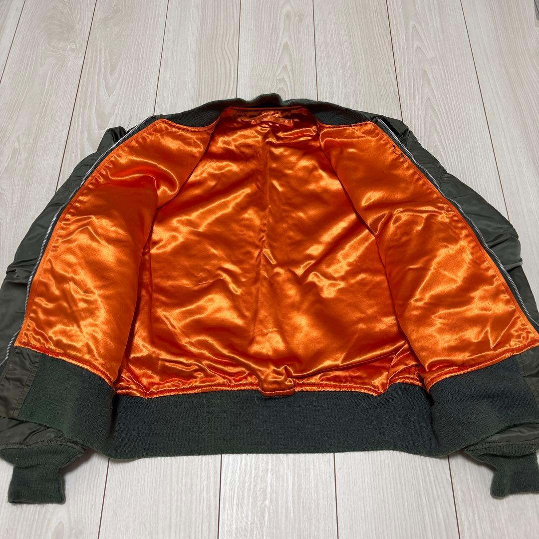 り*ん様 7080s ALPHA L- 2B USA製 フライトジャケットMAー - メルカリ
