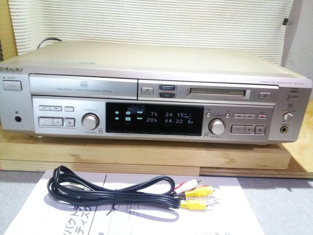 【動作品】SONY　MXD-D40　CD／MD ローディングベルト交換　取説付き 整備済 美品】 SONY ソニー MXD-D40 CD/MDプレイヤー ローディング