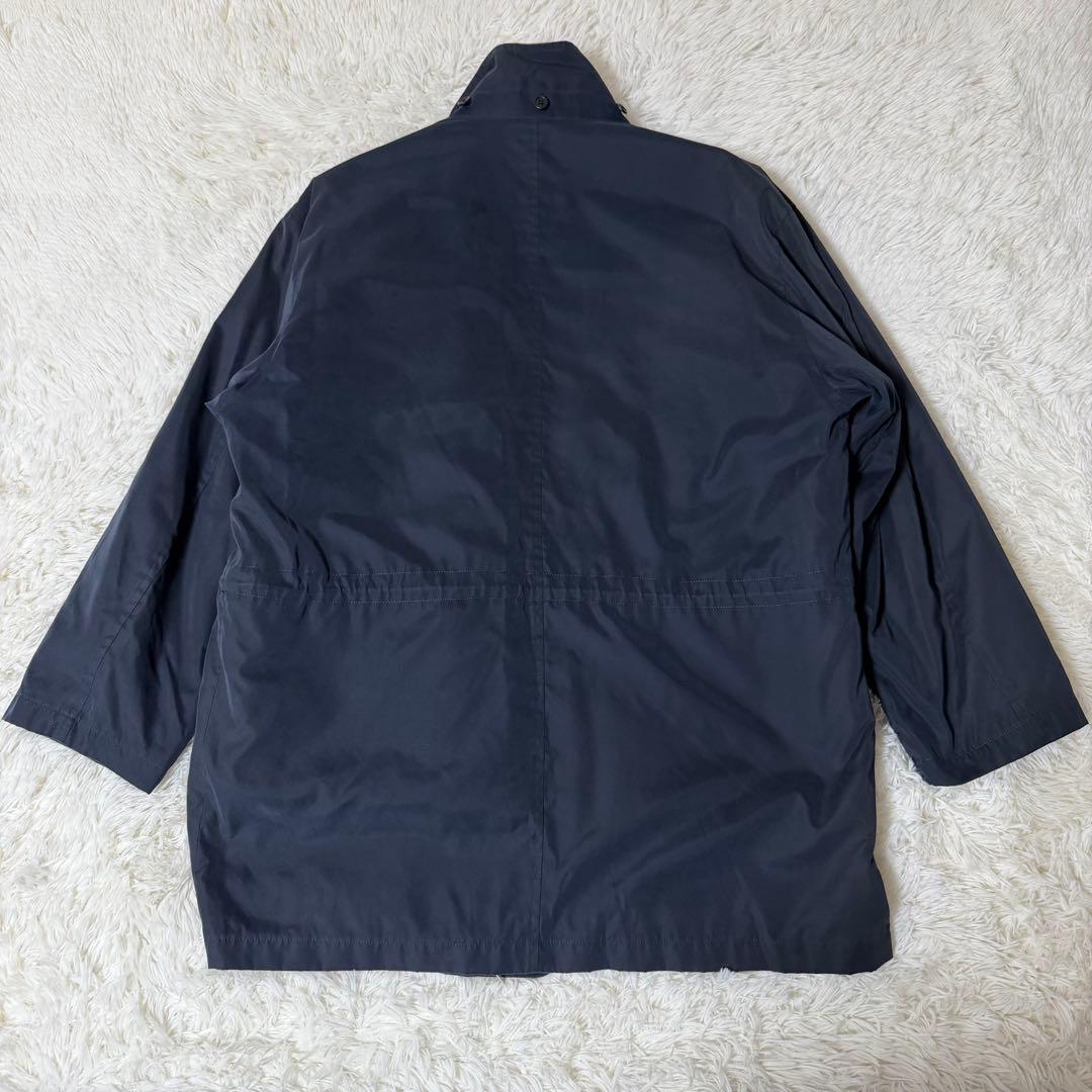 Burberry 中綿ライナー モッズコート ノバチェック ネイビー L - メルカリ