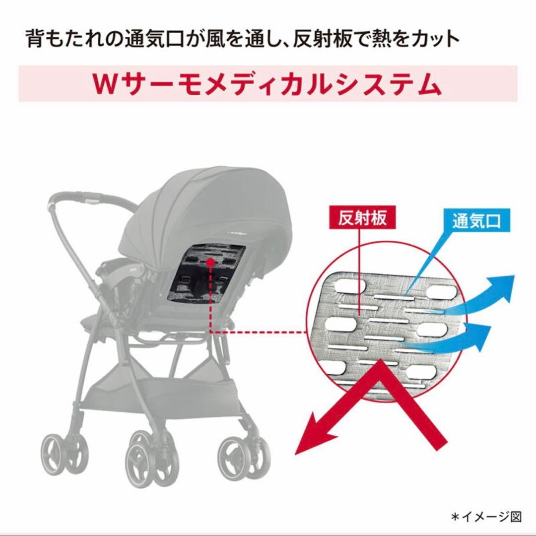 極美品 アップリカ ラクーナクッション AG 2024年4月モデル ベビーカー