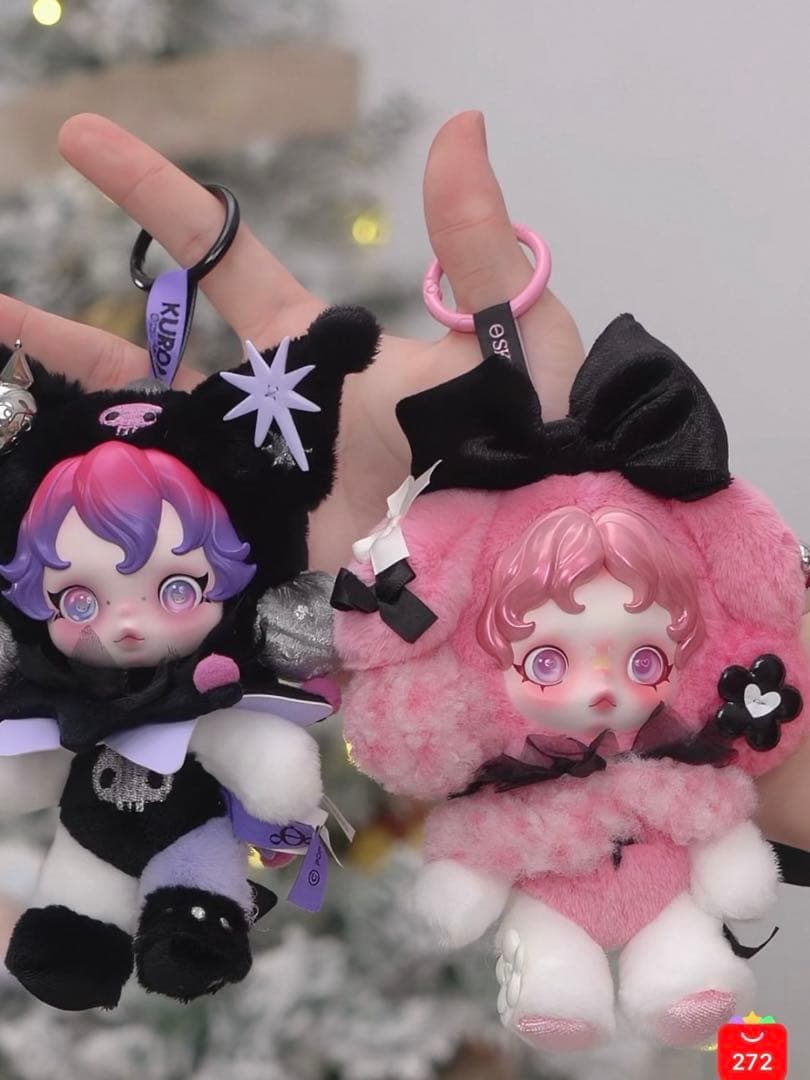 SKULLPANDA × KUROMI Plush ぬいぐるみペンダント クロミ - メルカリ