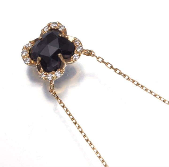 7*3様 ヴァンドーム青山 ブラックカルセドニーネックレス18金 K18 美品