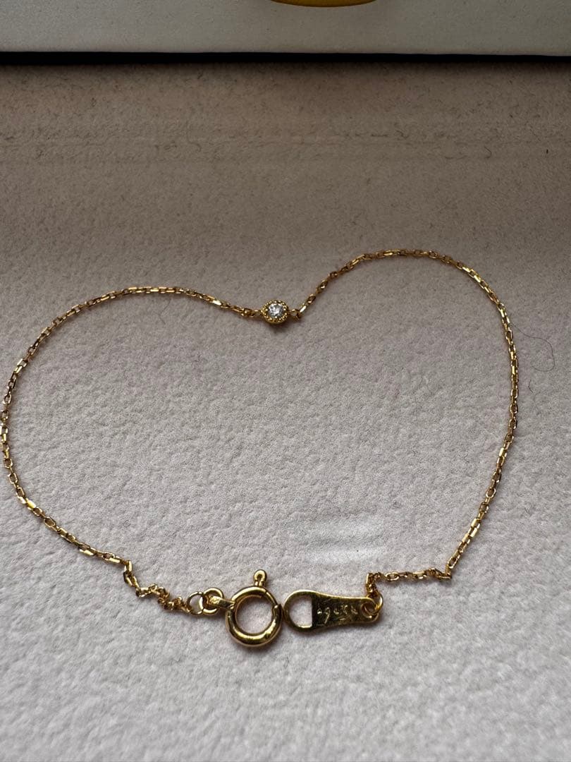 agete K18ダイヤモンドブレスレット(0.03ct)