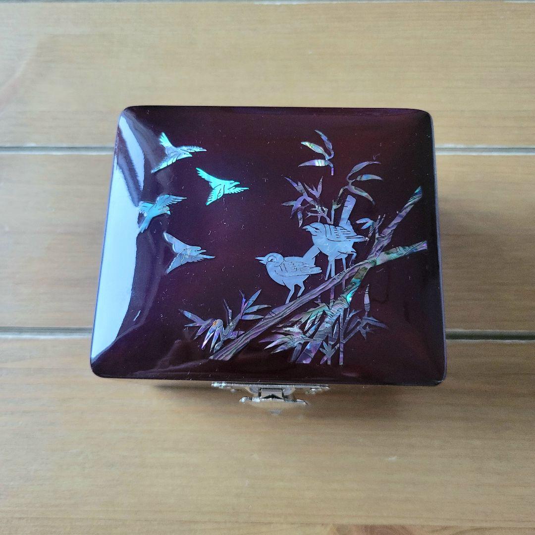 新品未使用】螺鈿細工 らでん 韓国伝統工芸 ジュエリーボックス 小物