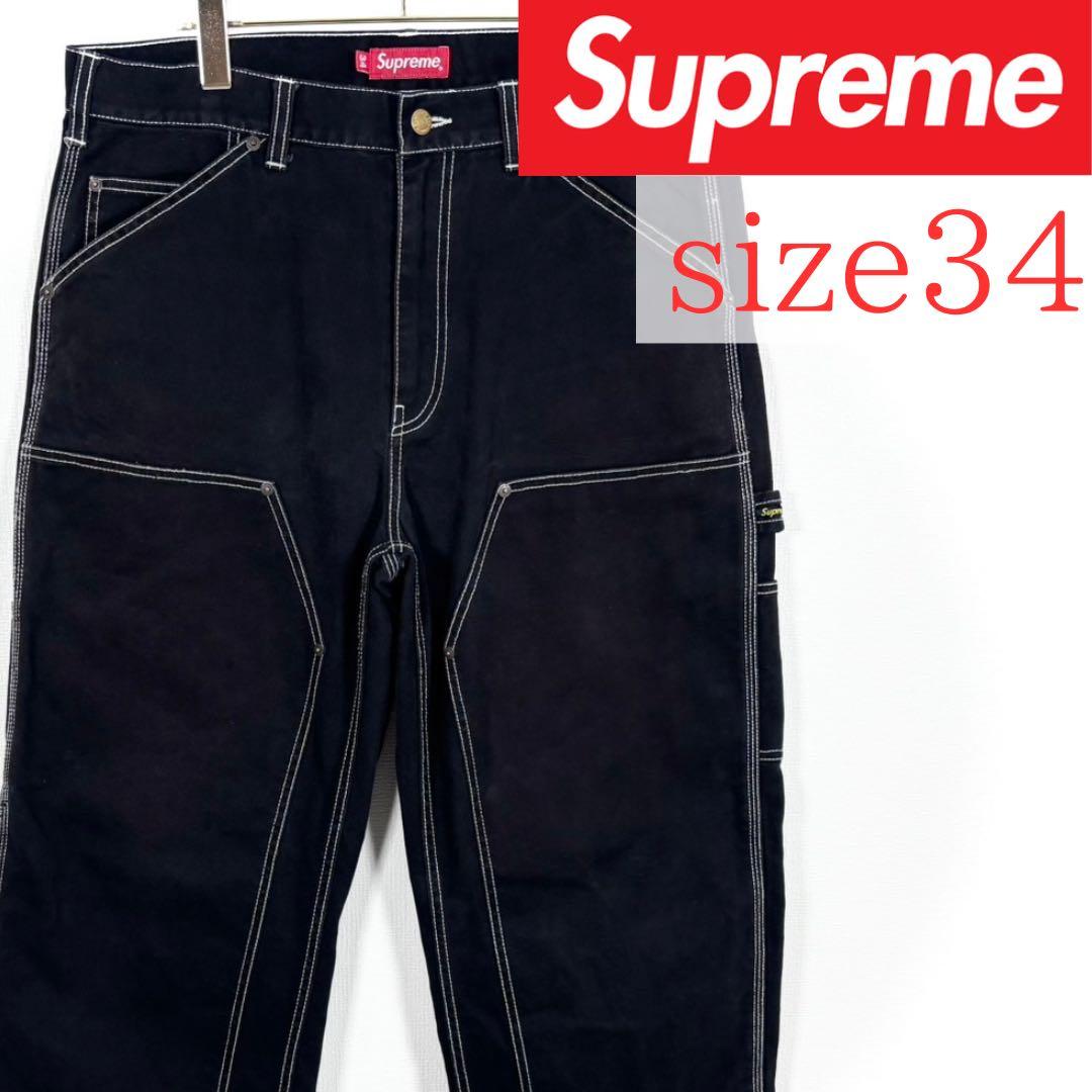 Supreme ダブルニーペインターパンツ “ブラック
