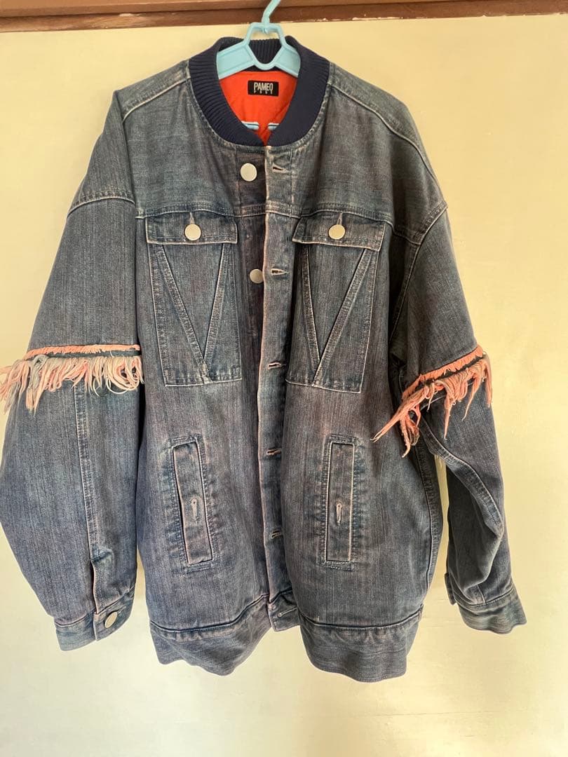 パメオポーズ デニム フリンジ ジャケット 2way - メルカリ