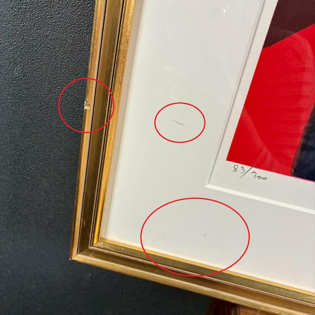 マルセル・ムーリー「静物」リトグラフ 直筆サイン入り 額縁入り