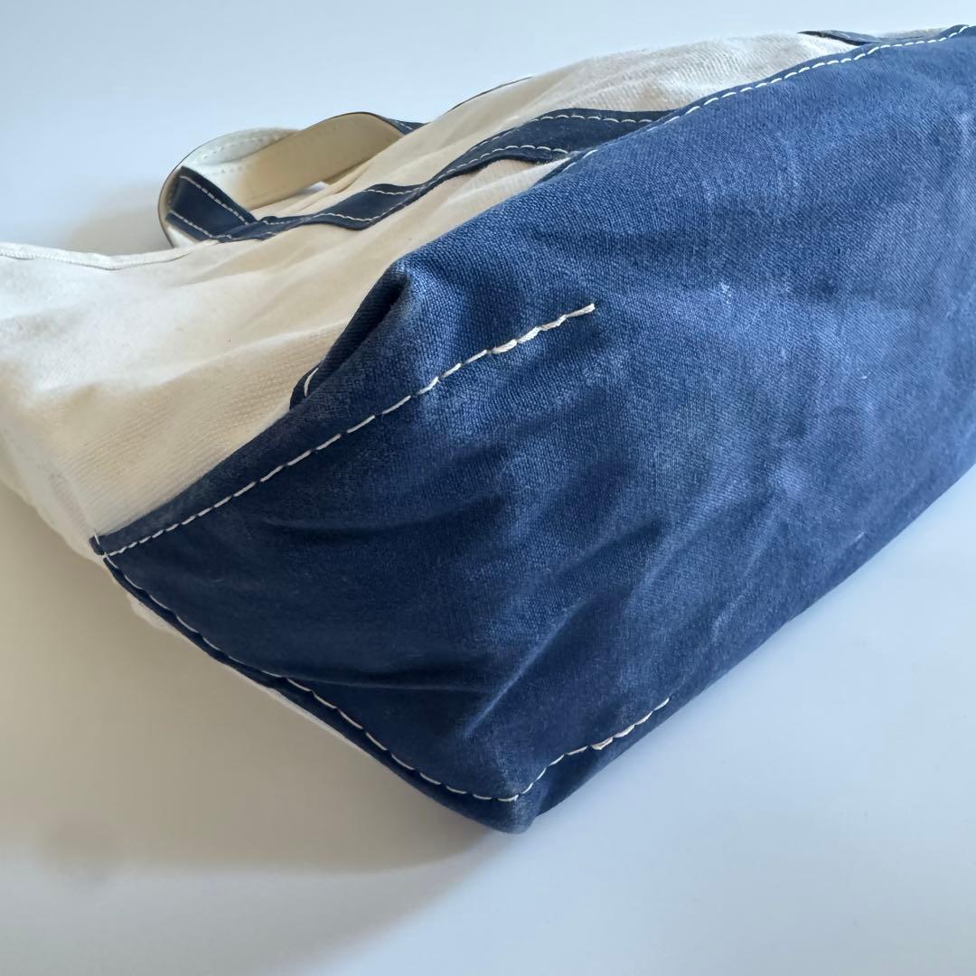 80s L.L.Bean トートバッグ ネイビー ミディアム