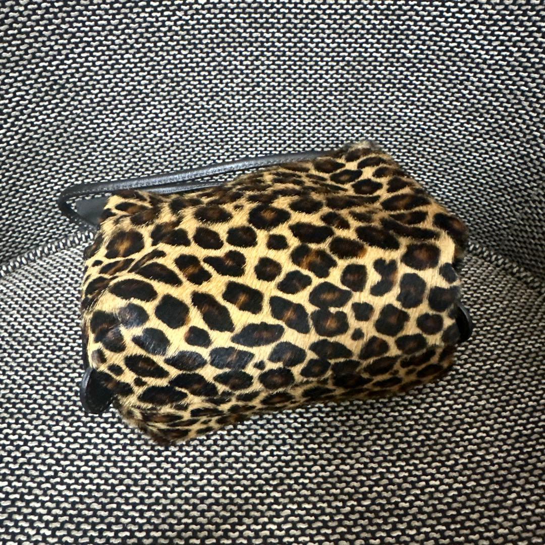 MARCO MASI(マルコマージ)】ハラコ ショルダーバッグ レオパード柄