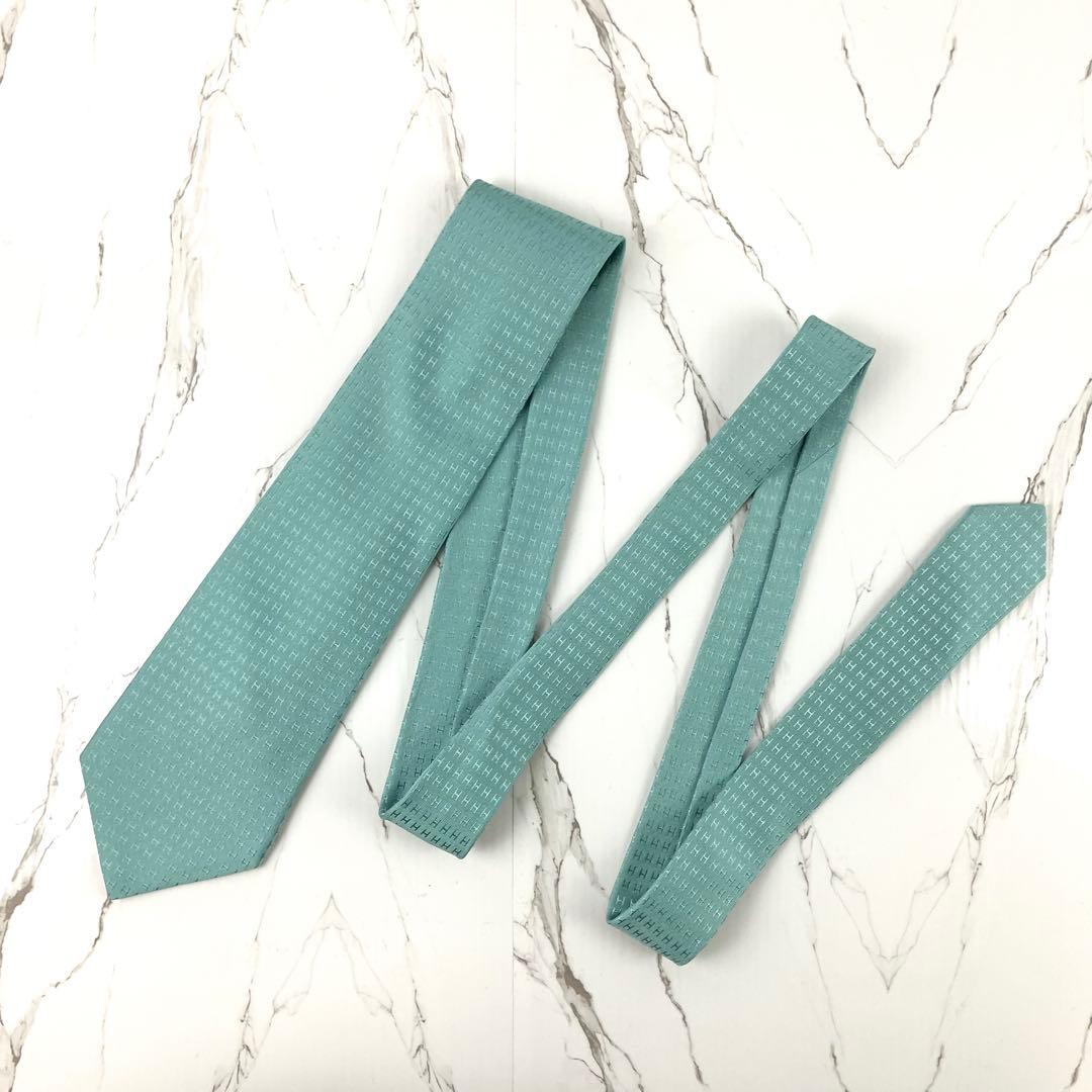 ☺︎MMCC☺︎様専用 希少 美品 エルメス ネクタイ ファソネ H柄 H織