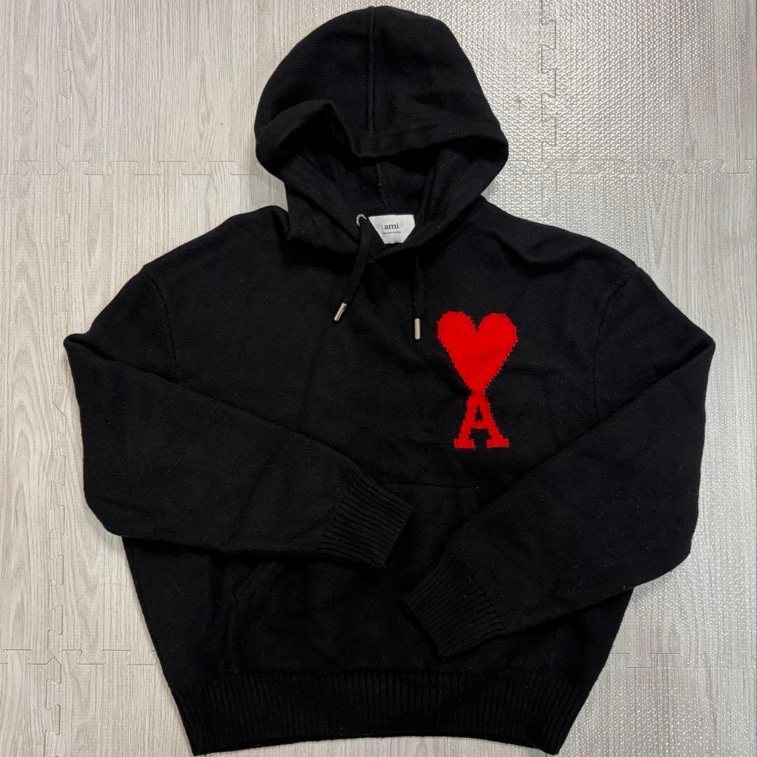 AMI PARIS アミパリス ニットパーカー （ユニセックス） アミパリス メンズ パーカー AMI PARIS ブランド トップス フーディー