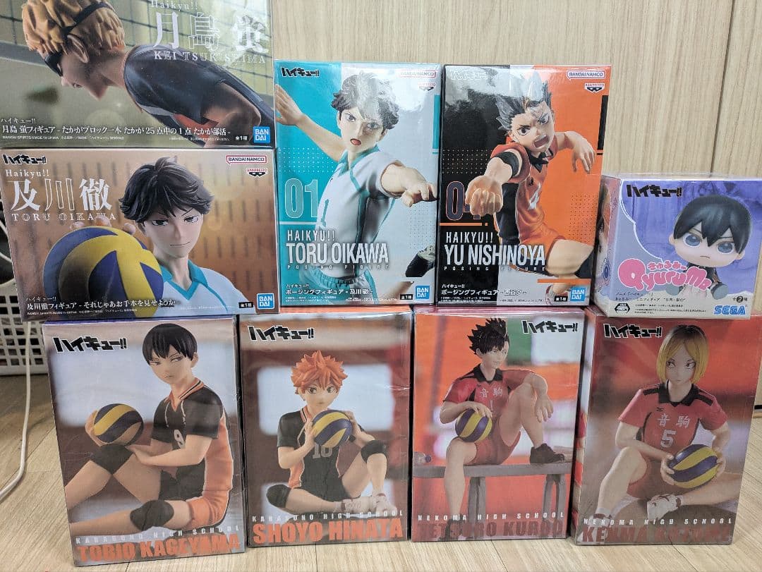 【新品・未開封品】ハイキュー!! フィギュア９体セット ハイキュー DXFフィギュア 烏野高校選手コンプ 9体セット｜Yahoo