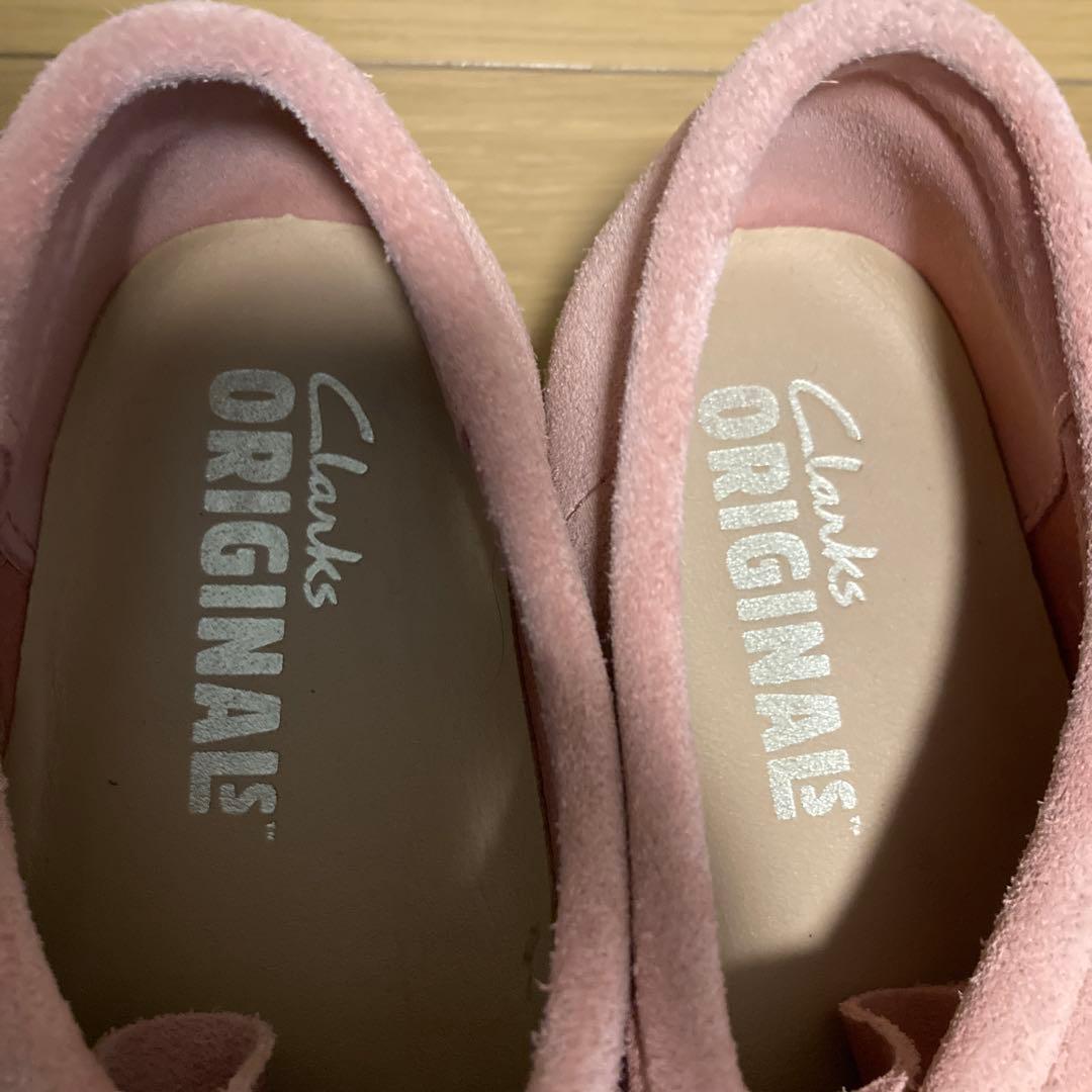 希少クラークス ワラビー ピンク23.5cm