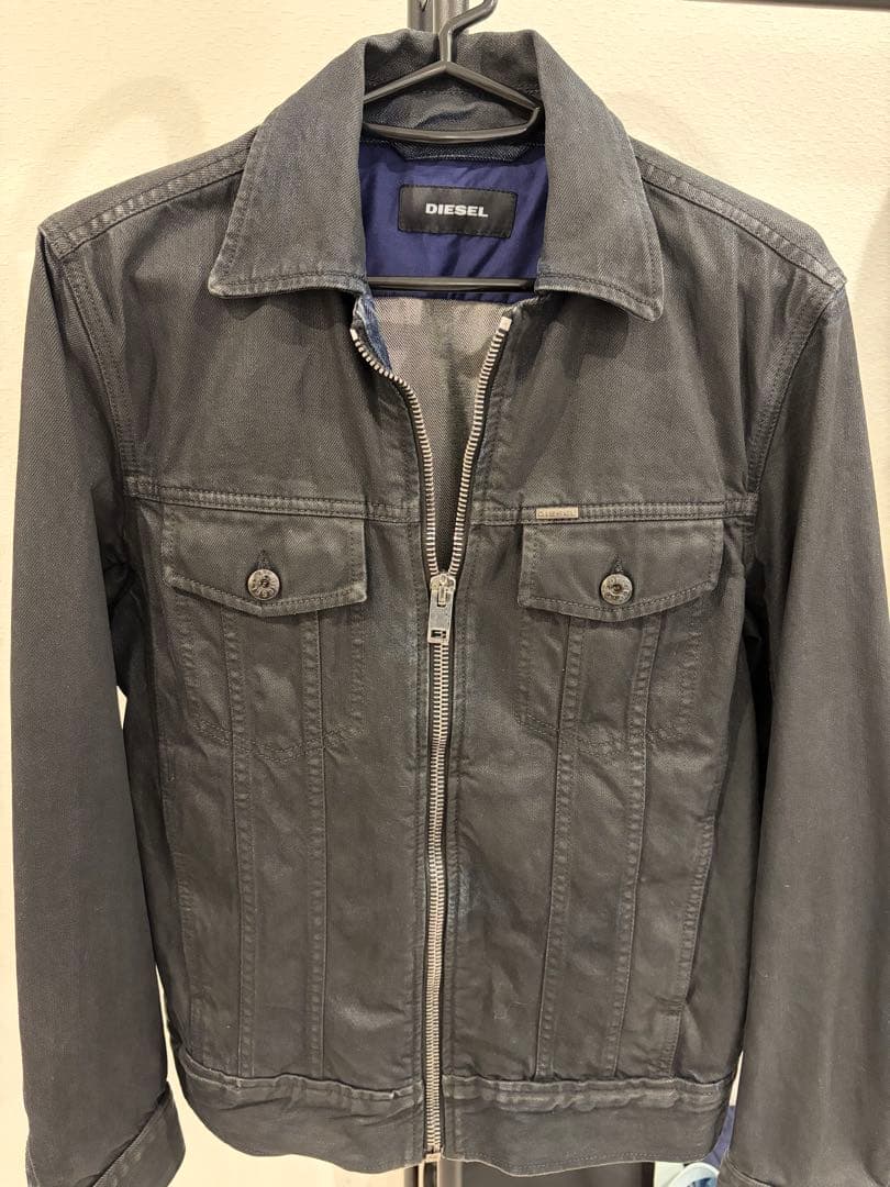 【美品】DIESEL デニムジャケット ブラック Mサイズ メンズ デニムジャケット D-RANGER-T（デニムジャケット）｜DIESEL