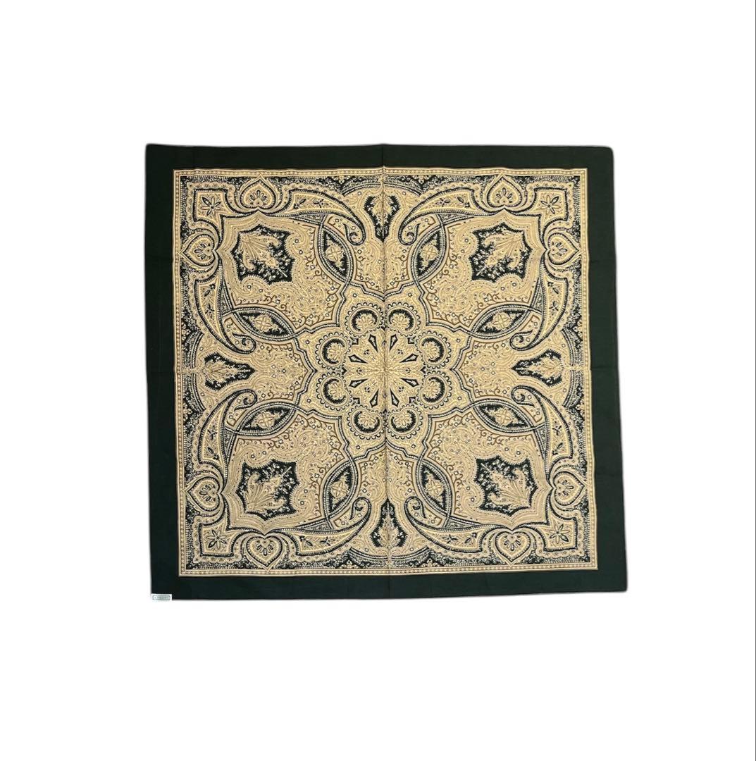 A.PRESSE 未使用 アプレッセ ペイズリー バンダナ ハンカチ グリーン