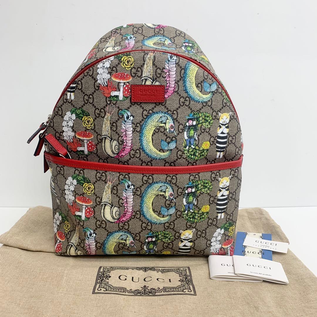 美品 グッチ ヒグチユウコ GGスプリーム バックパック 2408277 - メルカリ