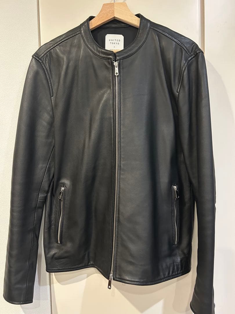 UNITED TOKYO シングルライダースジャケット サイズ3 中古・古着通販】UNITED TOKYO (ユナイテッドトーキョー) シングル