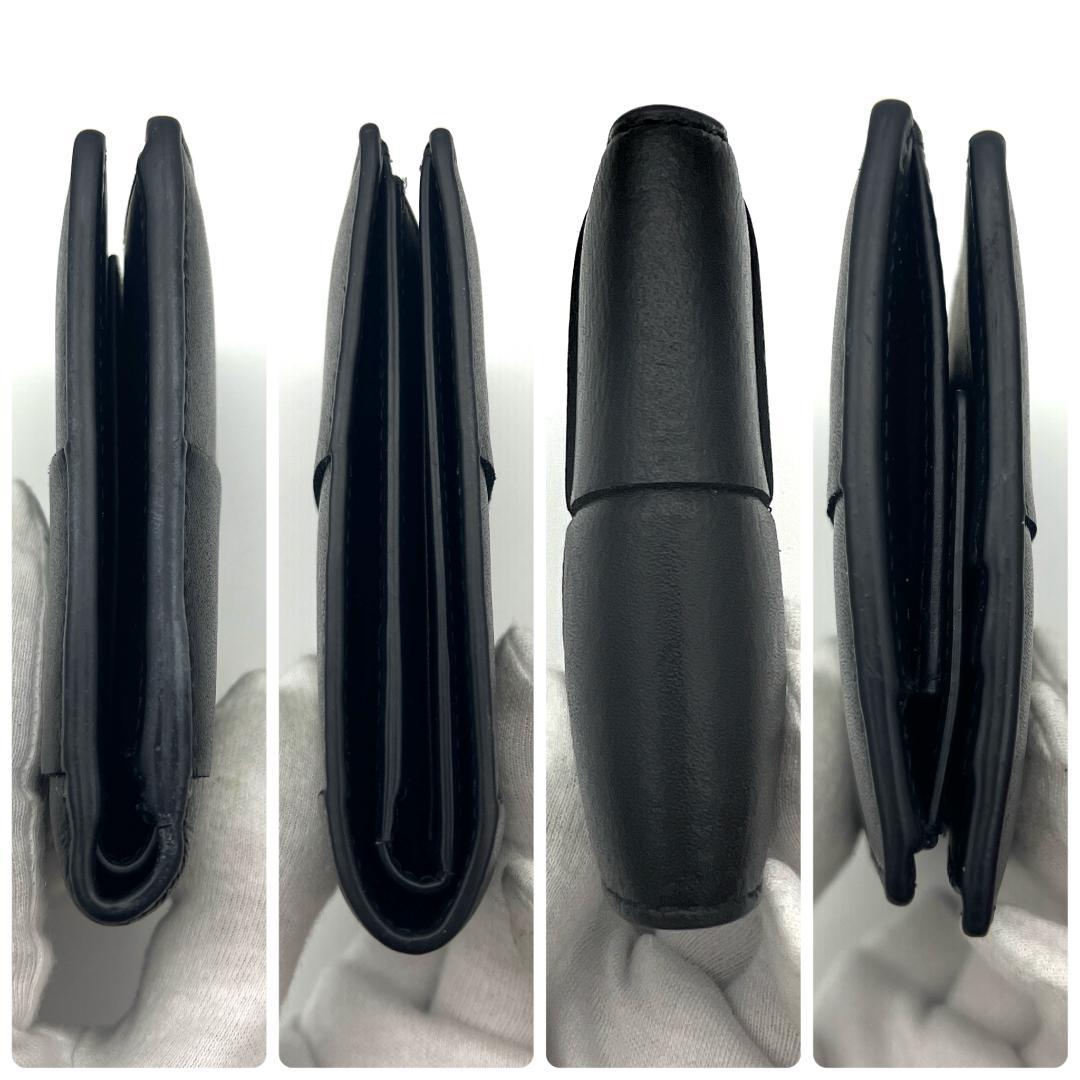 最高級美品】ボッテガヴェネタ マキシイントレチャート 二つ折り 黒