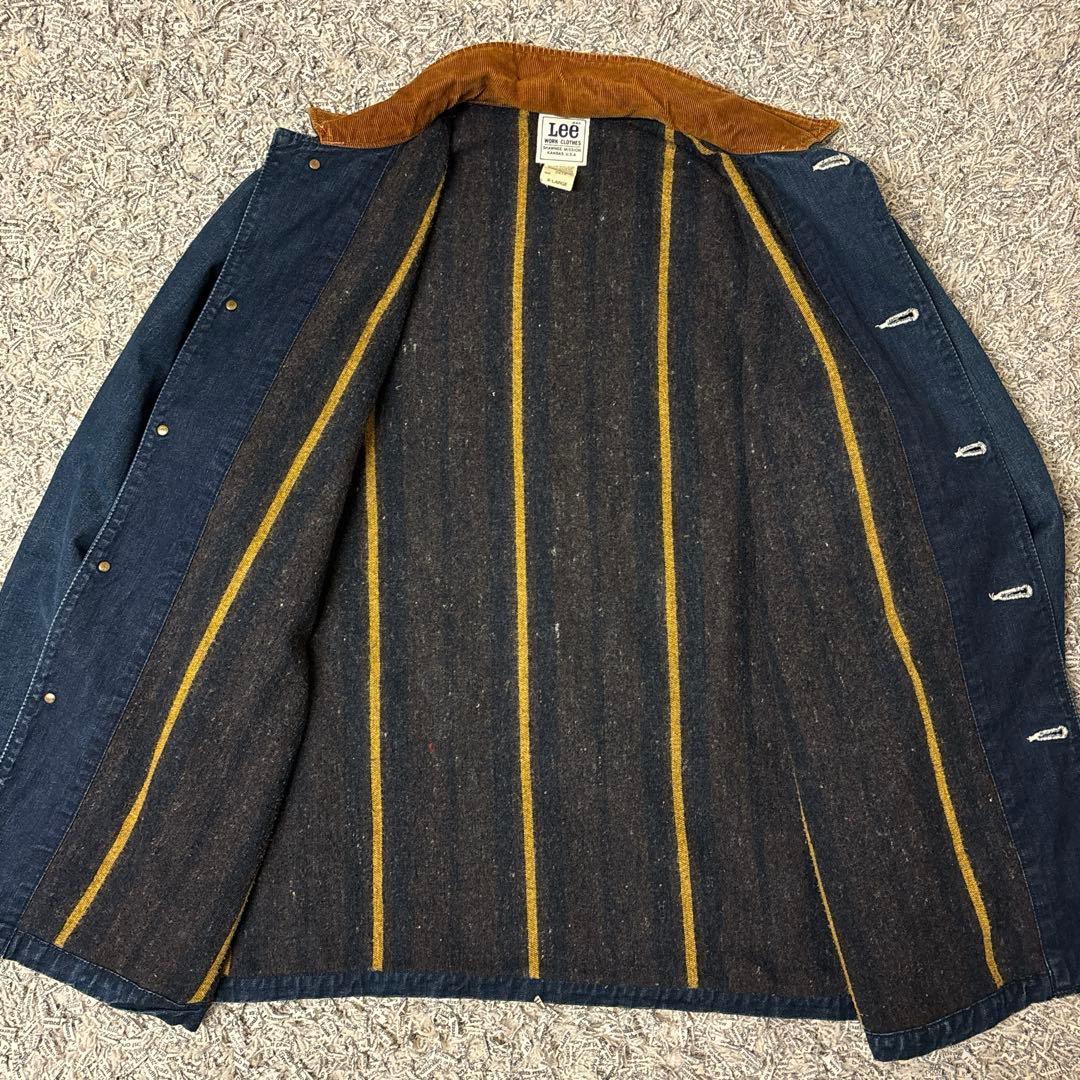 80s Lee オールド 旧タグ 濃紺 0414 XLブランケット カバーオール