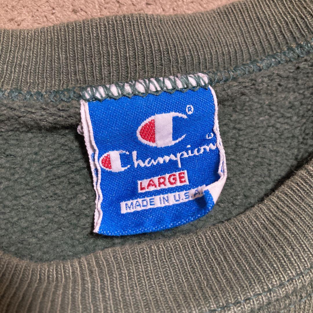 青刺繍タグ チャンピオン リバースウィーブ US 80s - メルカリ