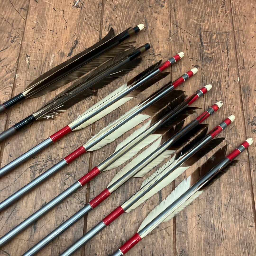昭和レトロ 弓道具 矢 矢羽 武道具 101cm 104.5cm 8本セット
