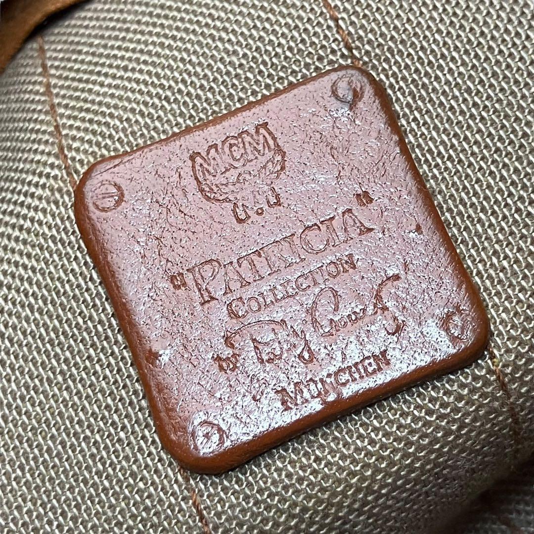 美品】MCM エムシーエム ボディバッグ レザー ヴィセトス柄 コニャック