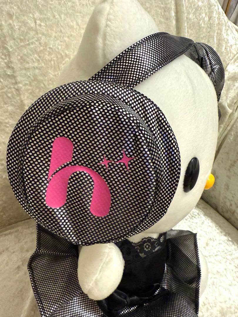 タグ付き DJ ハローキティ キラキラ BIGぬいぐるみ 平成レトロ 2011