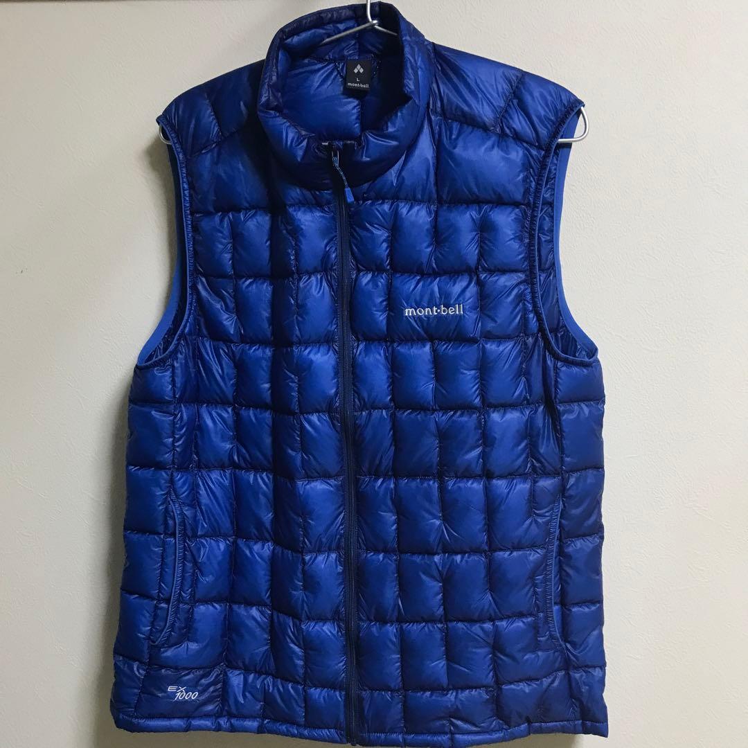 モンベルプラズマ1000ダウンベスト ブルーL - メルカリ