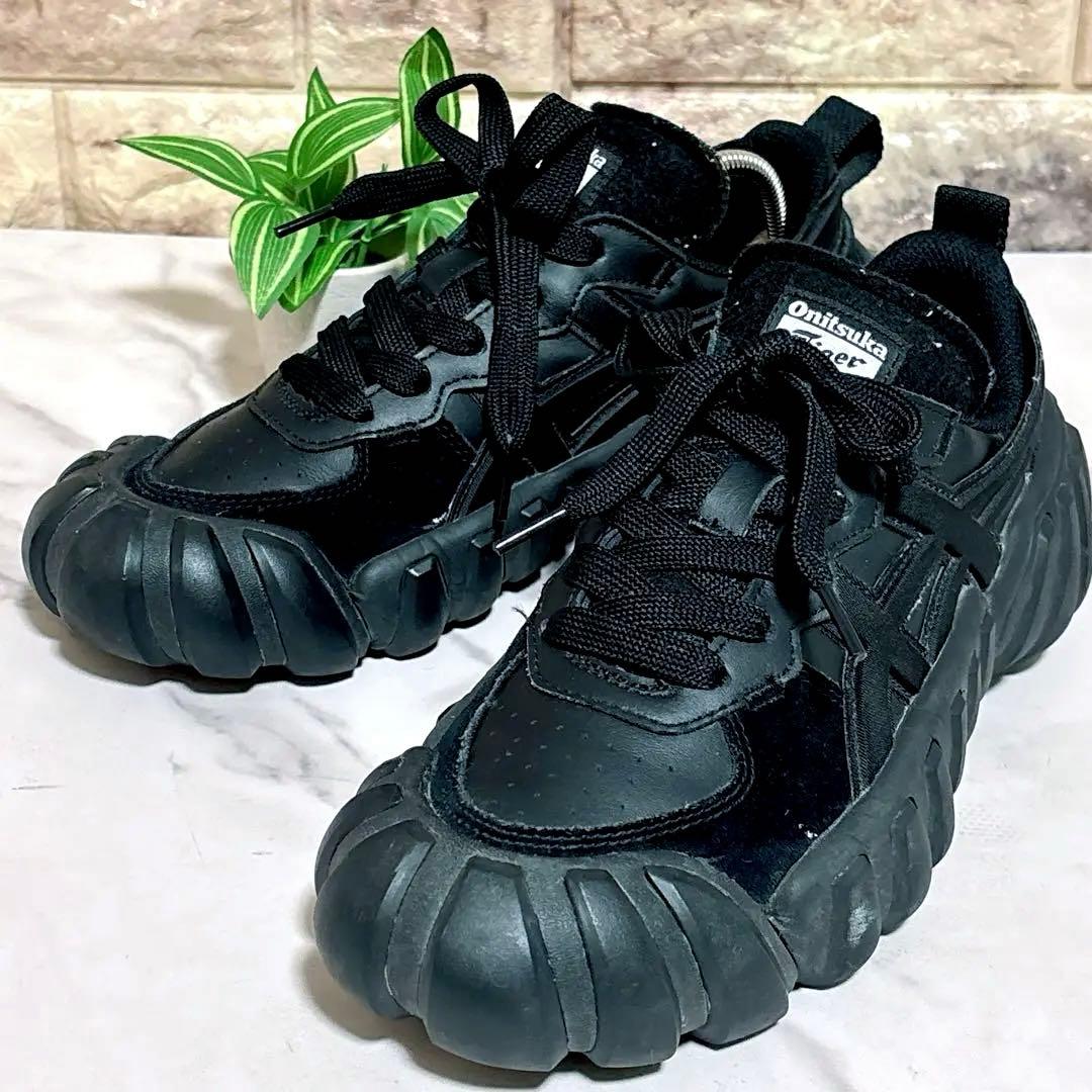 良品 オニツカタイガー(26.5) デンティグレ スニーカー 厚底 - メルカリ