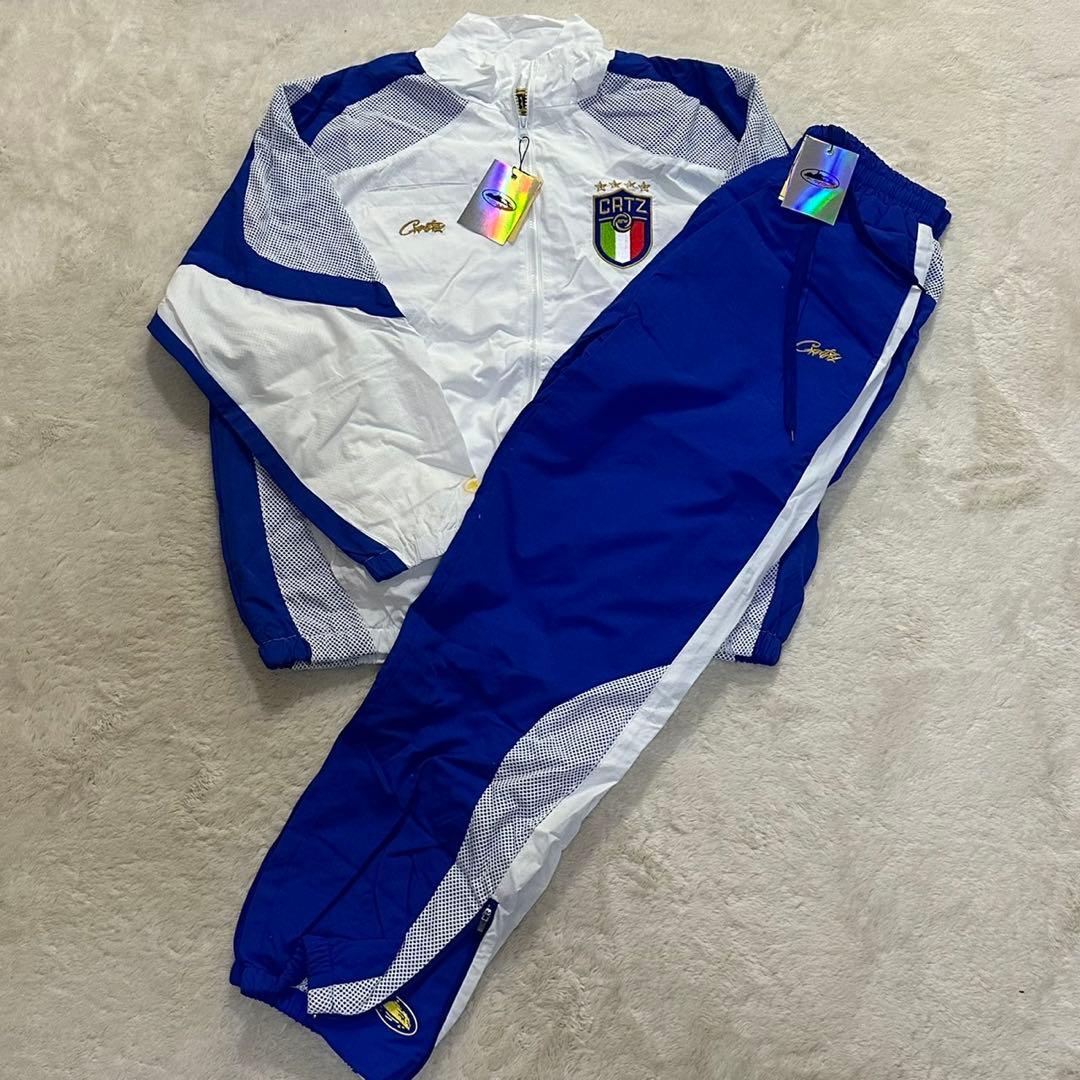 即日発送 corteiz セットアップ ナイロン コーテイズ ブルー M - メルカリ