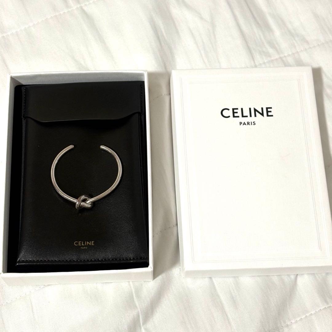 CELINE ノットバングル シルバー ブレスレット C1 - メルカリ