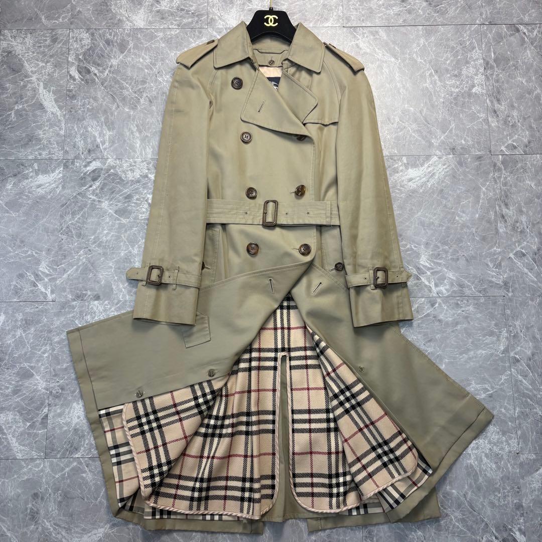 極美品♡バーバリーロンドン トレンチコート ベルト ライナー カーキ L