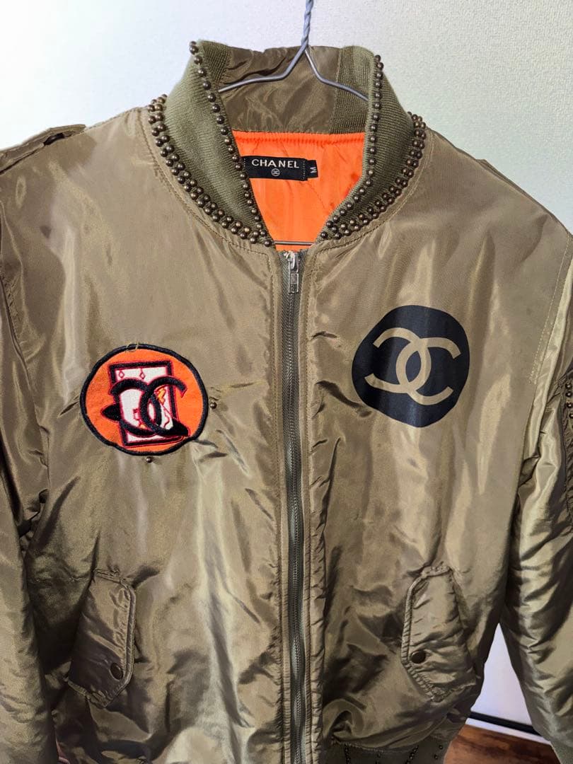 G-DRAGON着用 CHANEL オリーブ MA-1ジャケット - メルカリ