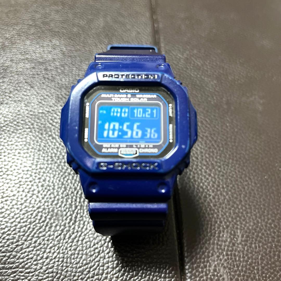 CASIO G-SHOCK タフソーラー 腕時計 (青) - メルカリ