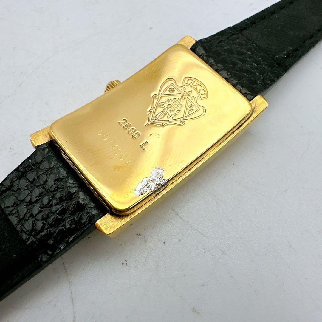 美品 稼動品 GUCCI グッチ 2600L レディース腕時計 ゴールド 青 - メルカリ