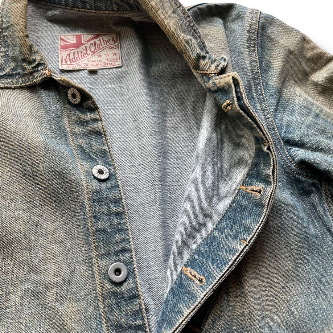 アディクトクローズ USED加工 デニム ジャンプスーツ オールインワン