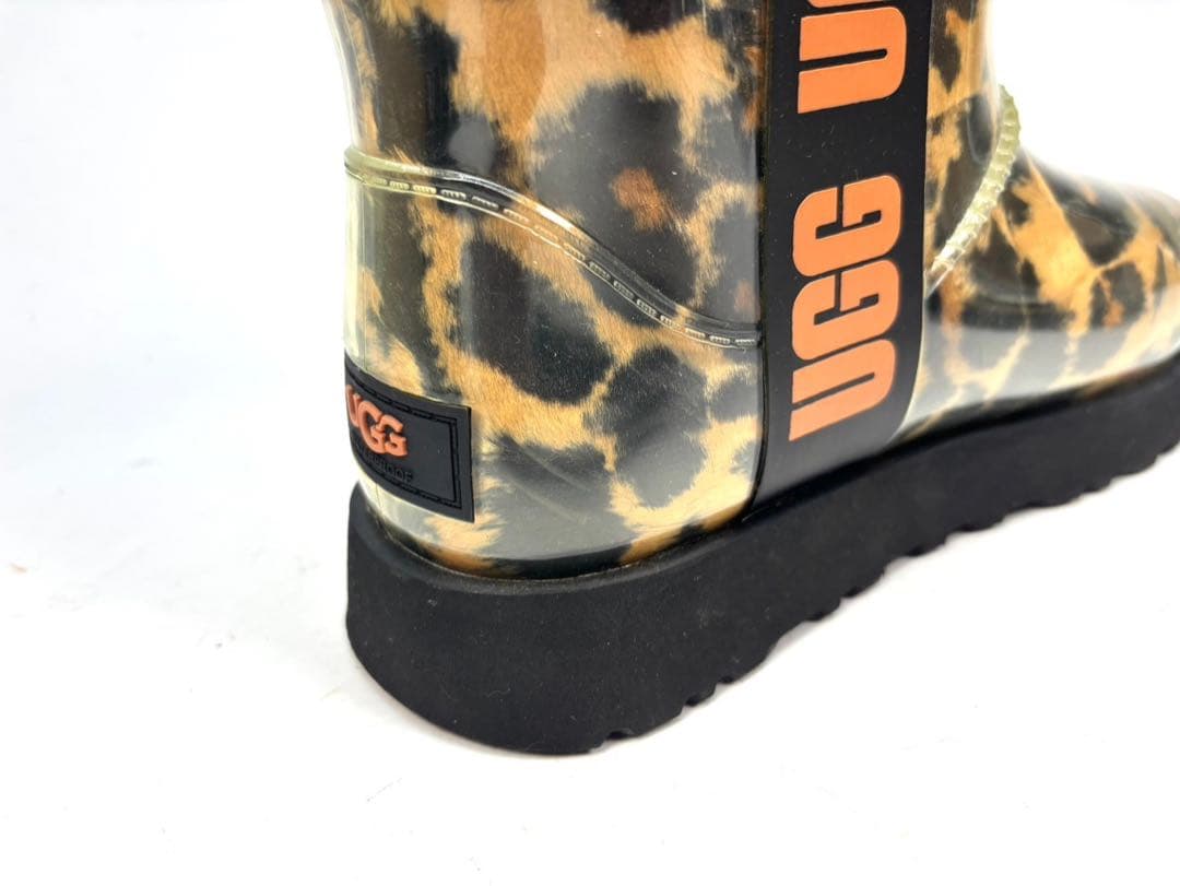 UGG アグ レインブーツ レオパード ヒョウ柄 ムートン 22 - メルカリ
