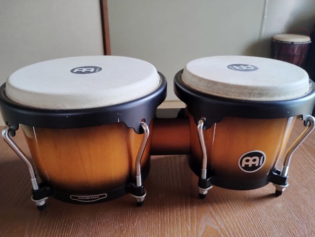 Meinl ボンゴ HB100VSB　キャリングケース付き Meinl Percussion Headliner Series Wood Bongos - Vintage Sunburst
