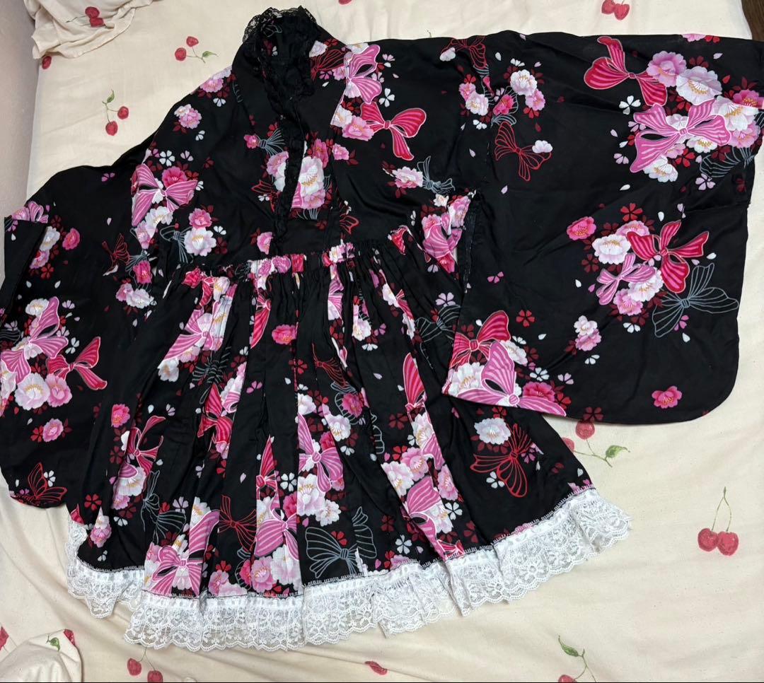 浴衣ドレス 大人用フリーサイズ 帯、紐付き assort-ykp0001_s1.jpg