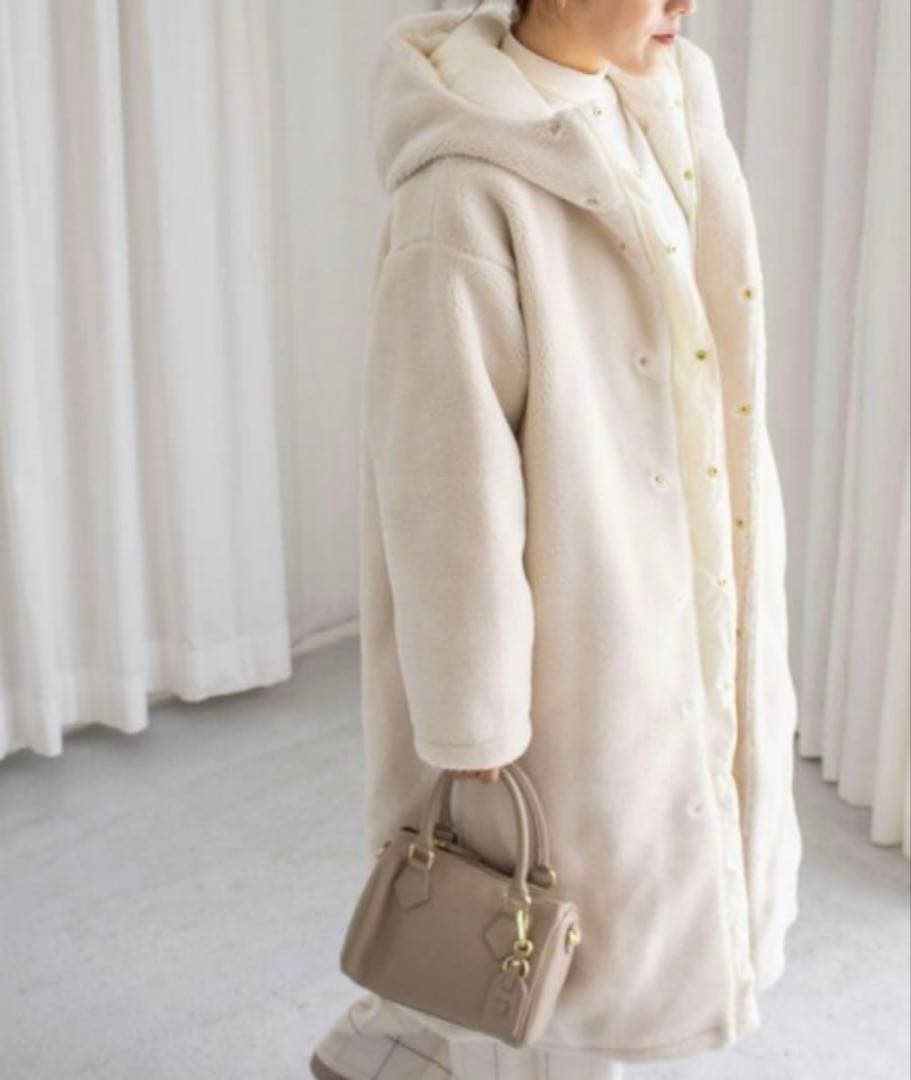 新品☆NOLLEY'S×TAION☆ダイヤキルト×ボアロングダウン リバーシブル