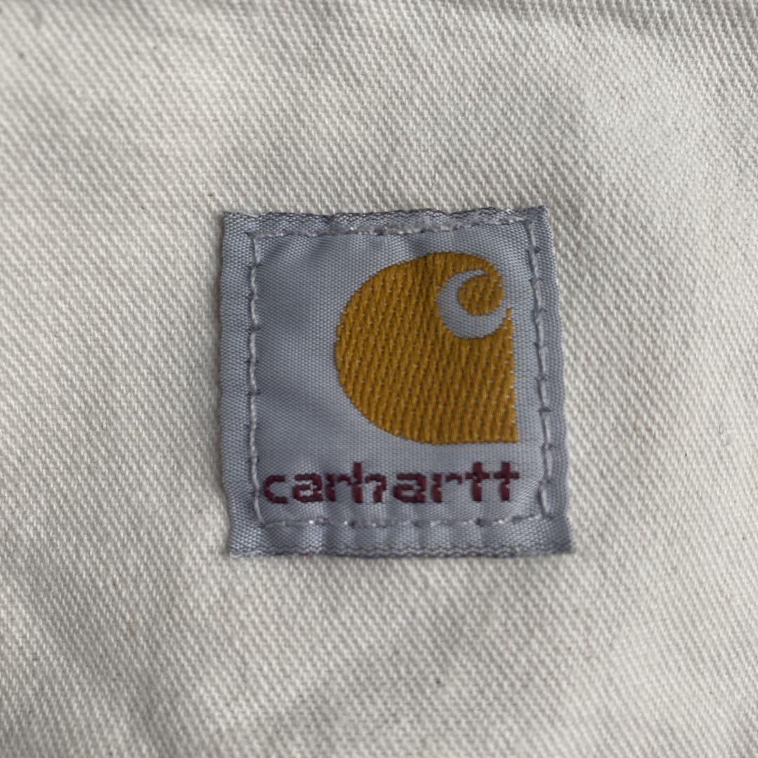 希少 90s】USA製 Carhartt ダブルニー B04 ホワイト 生成 - メルカリ