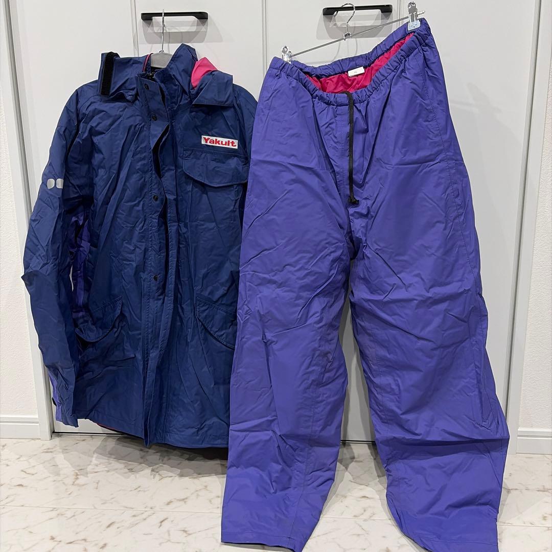 Yakult ヤクルトレディー 防寒着 パーカー ジャンバー Yakult ヤクルトレディ ネイビー ピンク ジャケット M 防寒着 最新