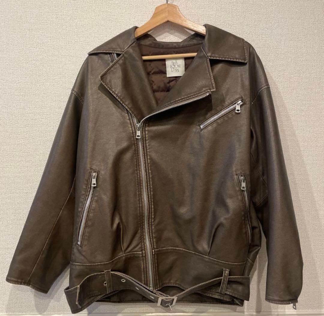 美品♡ VINTAGE WASH ECO レザーキルティングライダース - メルカリ