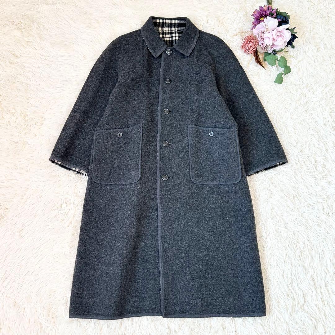 YORKLAND ヨークランド リバーシブルコート ウールブレンド