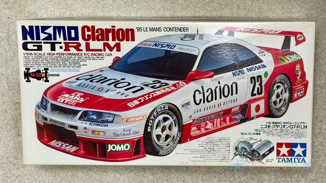 未組み立て★タミヤ◆ニスモ・クラリオンGT-RLM TA02Wシャーシ 1/10 未組み立て☆タミヤ◇ニスモ・クラリオンGT-RLM TA02Wシャーシ 1/10